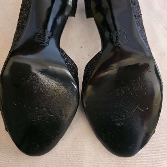 Nina Black Glitter SHoes size 9.5 - Picture 4 of 7